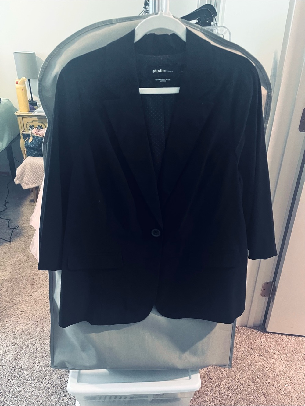 torrid Black Single-Button Notch Lapel Blazer